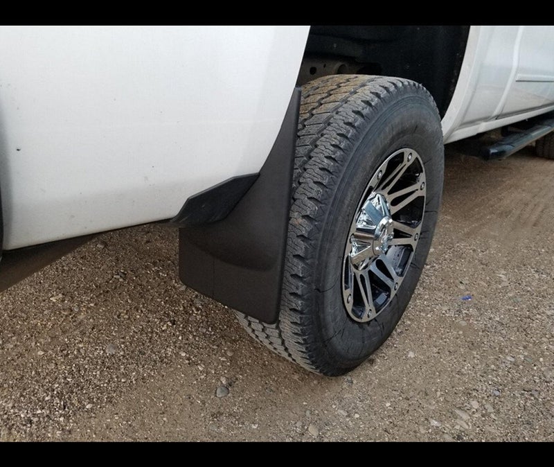 Amooca 2014-2018 Chevy Silverado 1500 and 2015-2018 2500 3500 Custom fit No Drill Mud Flaps Mud Guards Flare Splash Guards Kits Molded 4 Piece Set NOT for GMC Sierra(Black) - Image 5